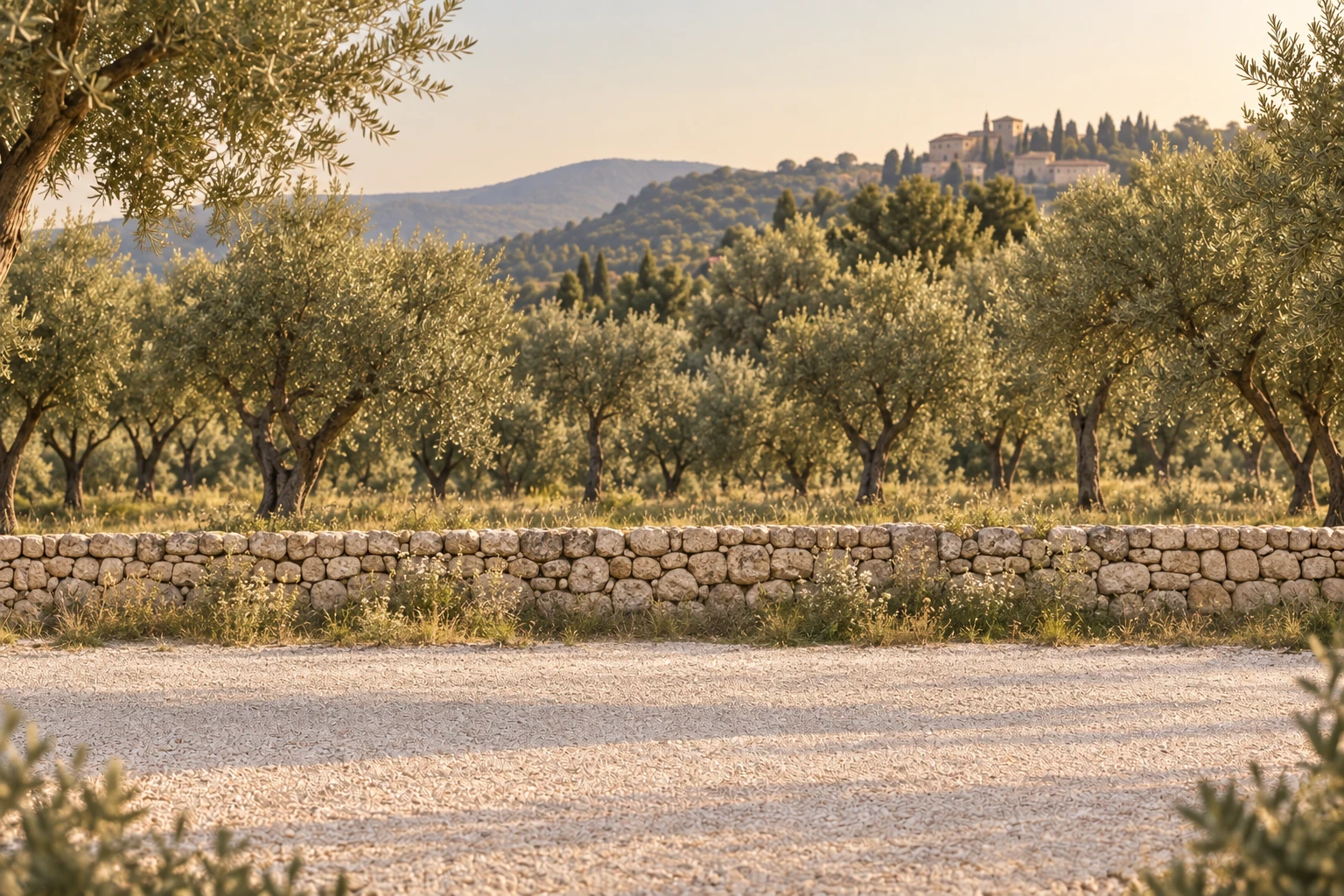 Paisaje de olivos del Alt Empordà